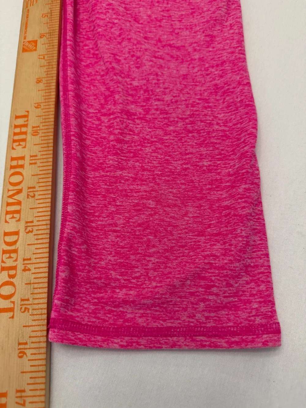 Alo Yoga Womens Small Pink Heathered Cropped Capri Leggings Athletic Workout S - Picture 5 of 7